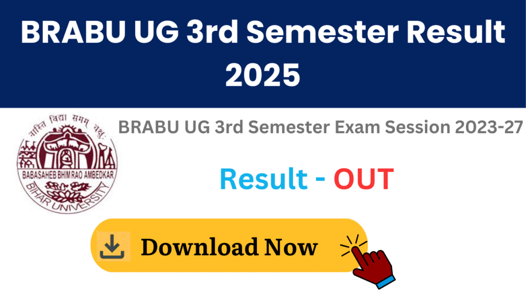 BRABU UG 3rd Semester Result 2025