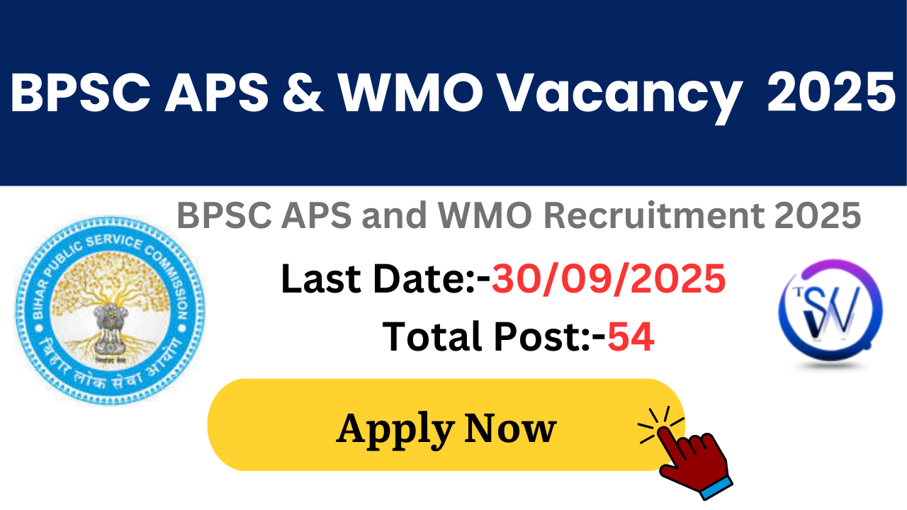 BPSC APS and WMO Vacancy 2025