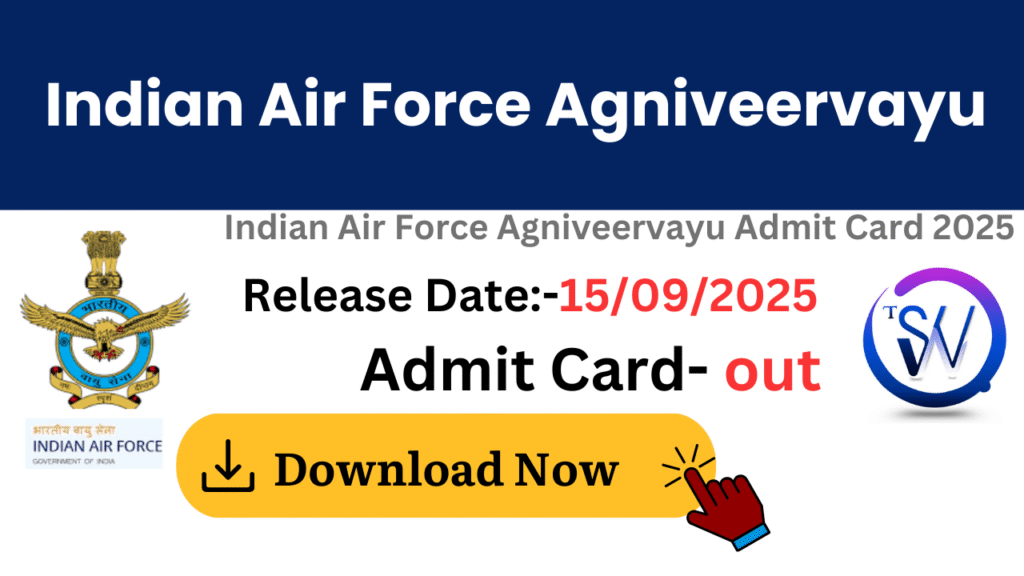 Indian Air Force Agniveervayu Admit Card 2025