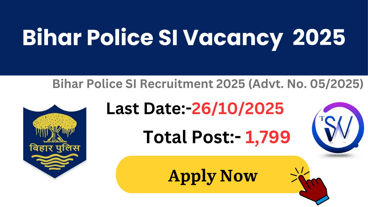 BPSSC Bihar Police SI Vacancy 2025