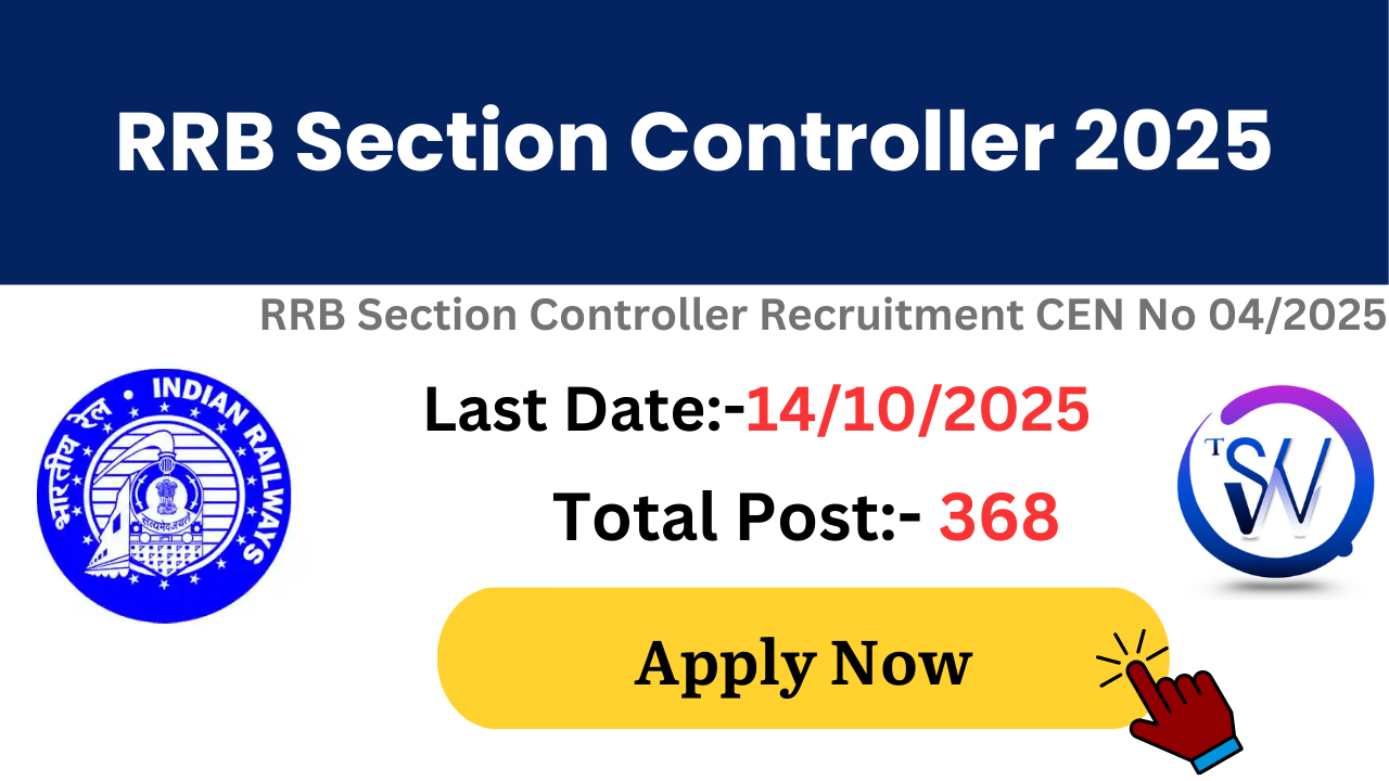 RRB Section Controller Recruitment 2025