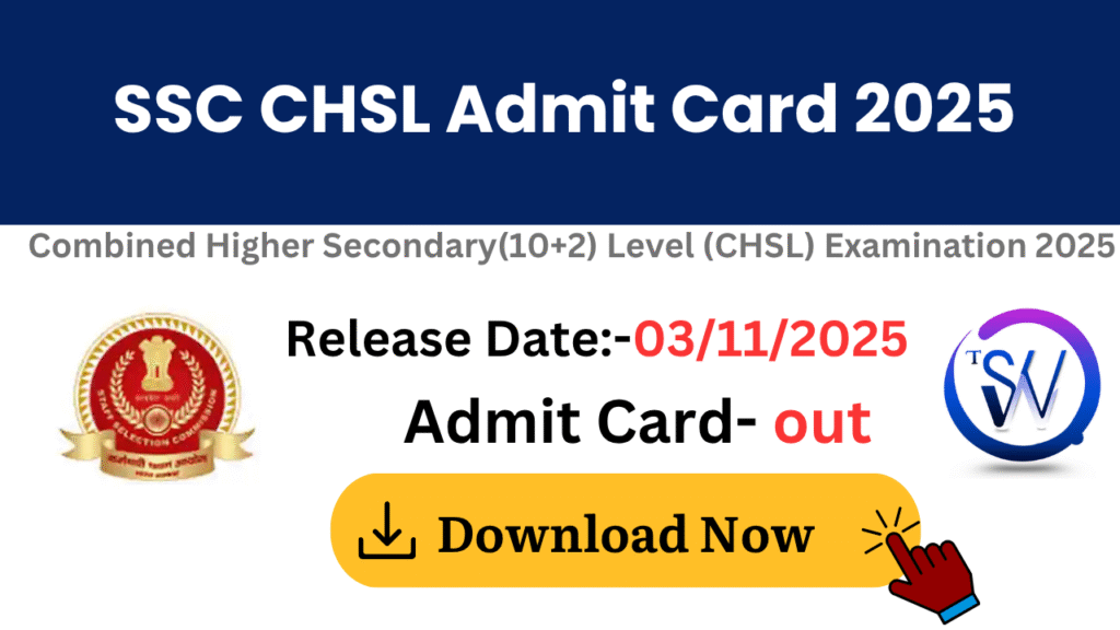 SSC CHSL Admit Card 2025