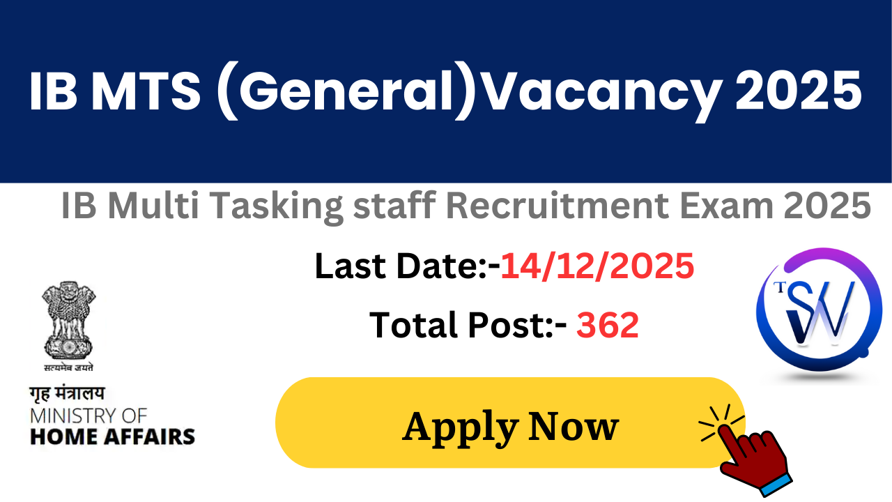 IB Multi Tasking Staff MTS Recruitment 2025