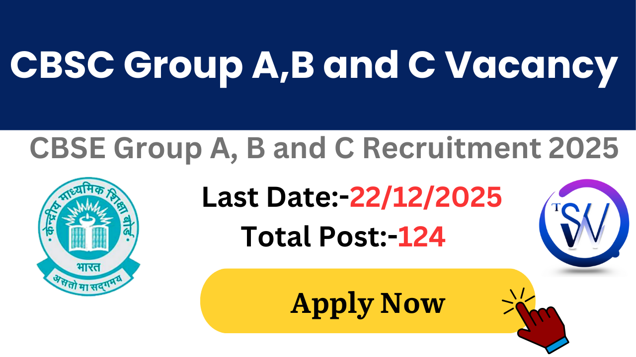 CBSE Group A B C Recruitment 2025