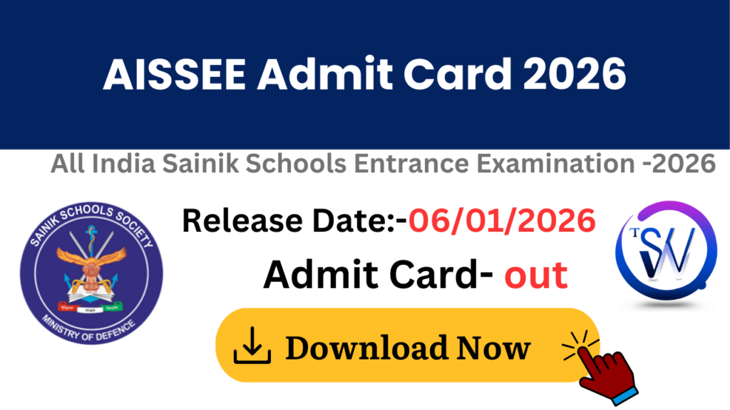 Sainik School AISSEE Admit Card 2026