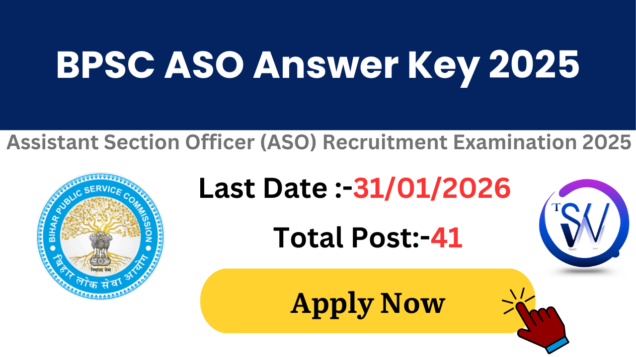BPSC Assistant Section Officer ASO Answer Key 2025